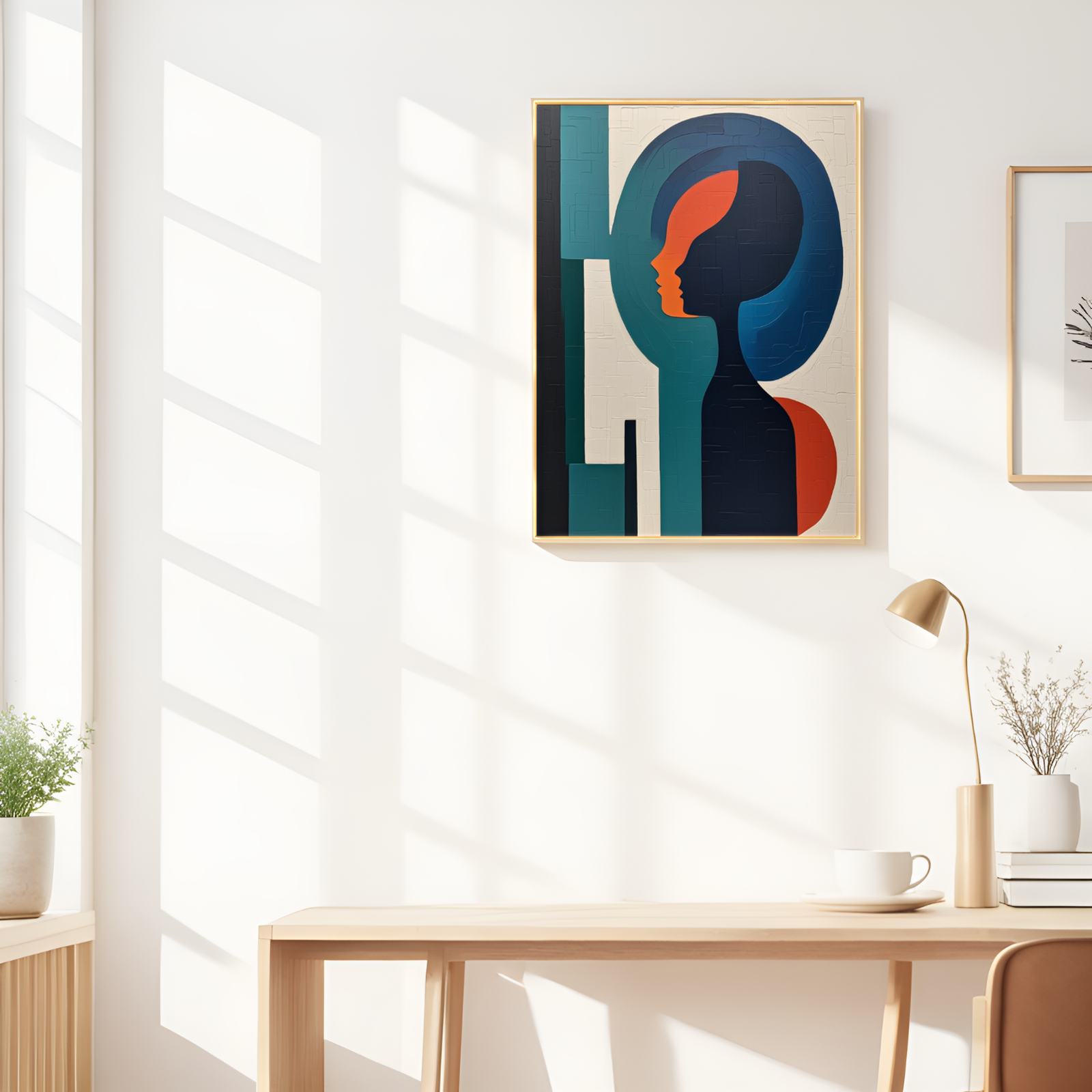 Enigmatic Profile: The Interplay of Color and Shape