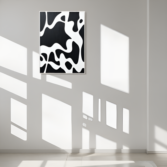 Abstract Meanderings: The Enigmatic Play of Black and White