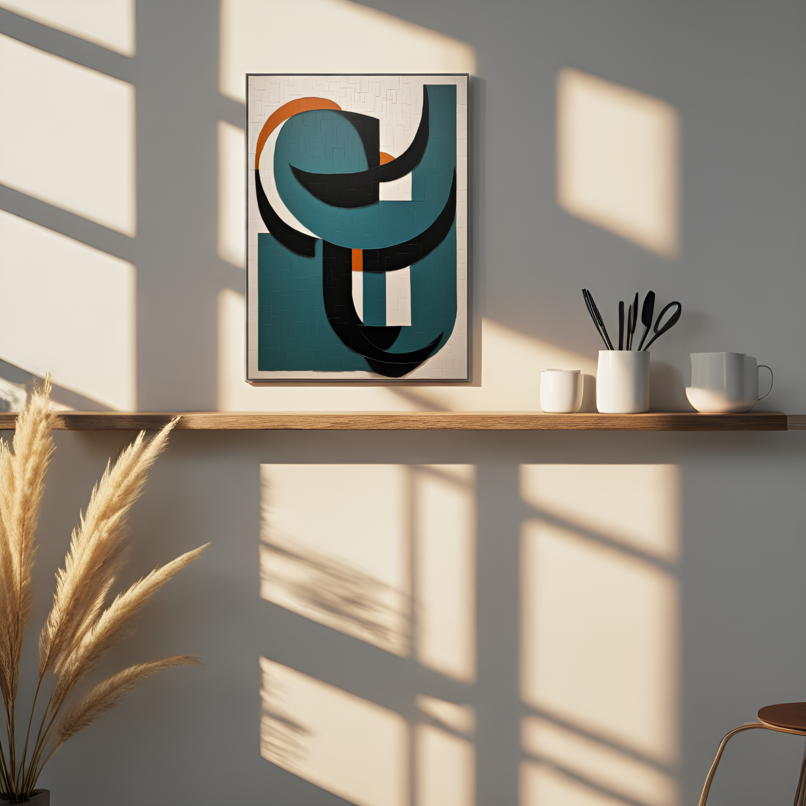 Geometric Symphony: The Dance of Shapes in Color