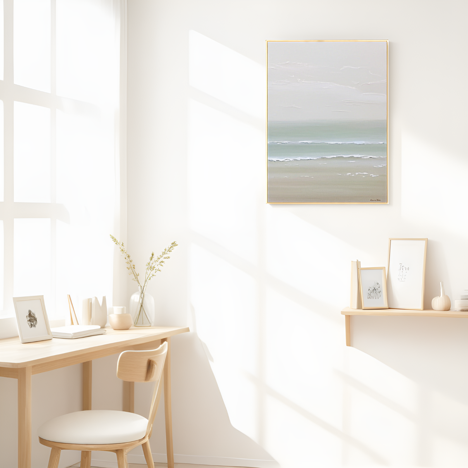 Serenity by the Shore: A Tranquil Seascape