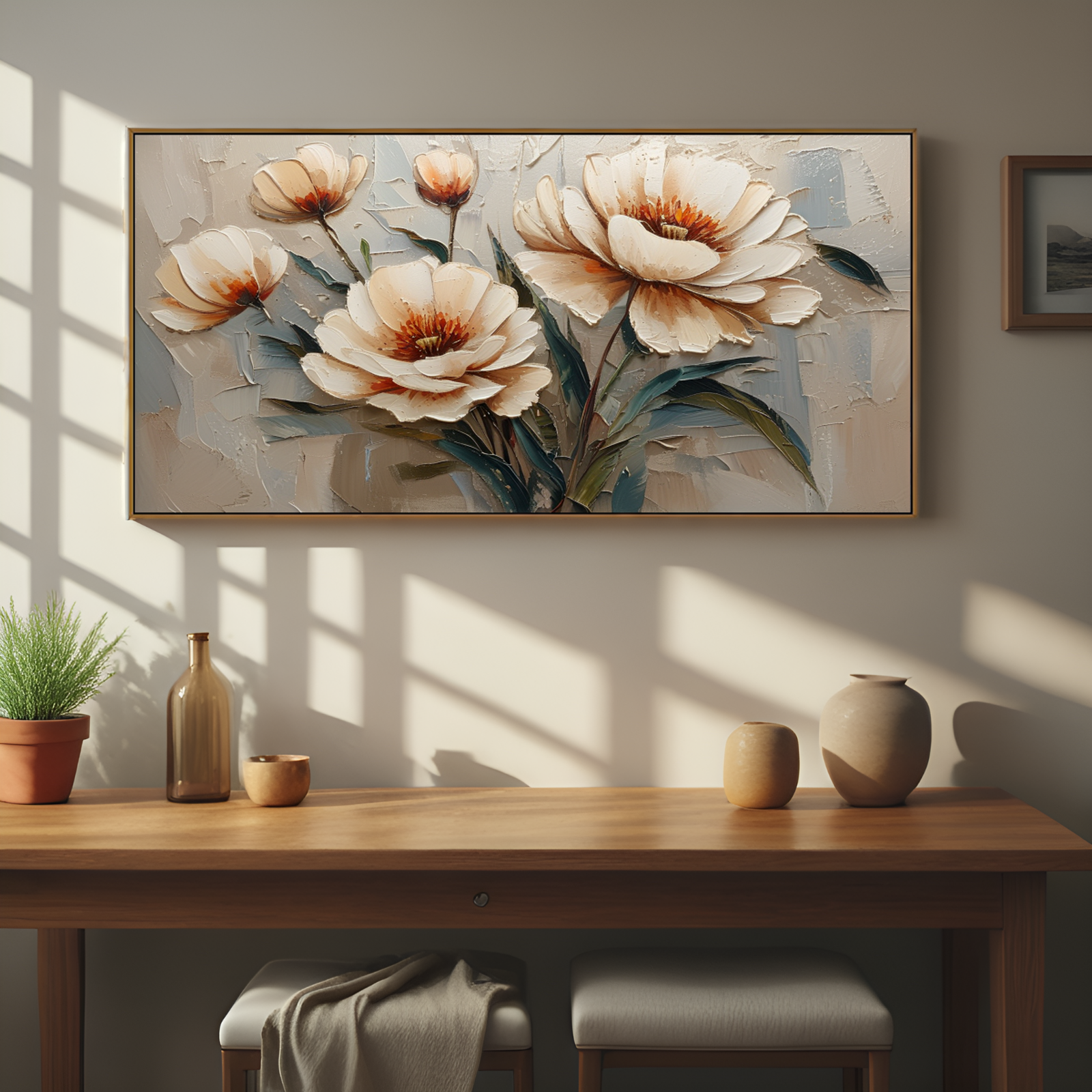 Still - life of Creamy Flowers