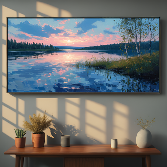 Serene Lake at Sunset