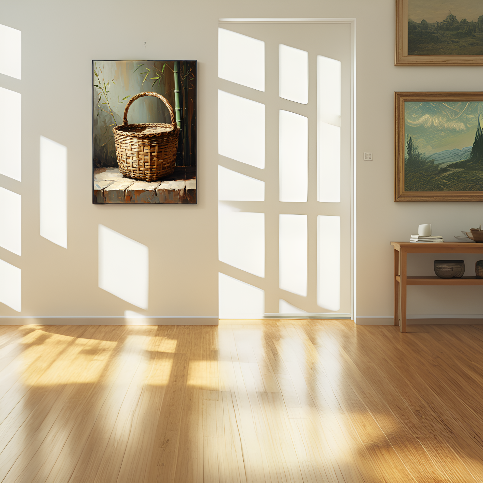 Rustic Reverie: The Bamboo Basket's Story