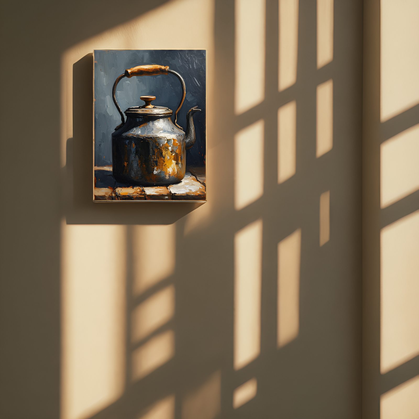 The Weathered Kettle: A Relic of Warmth