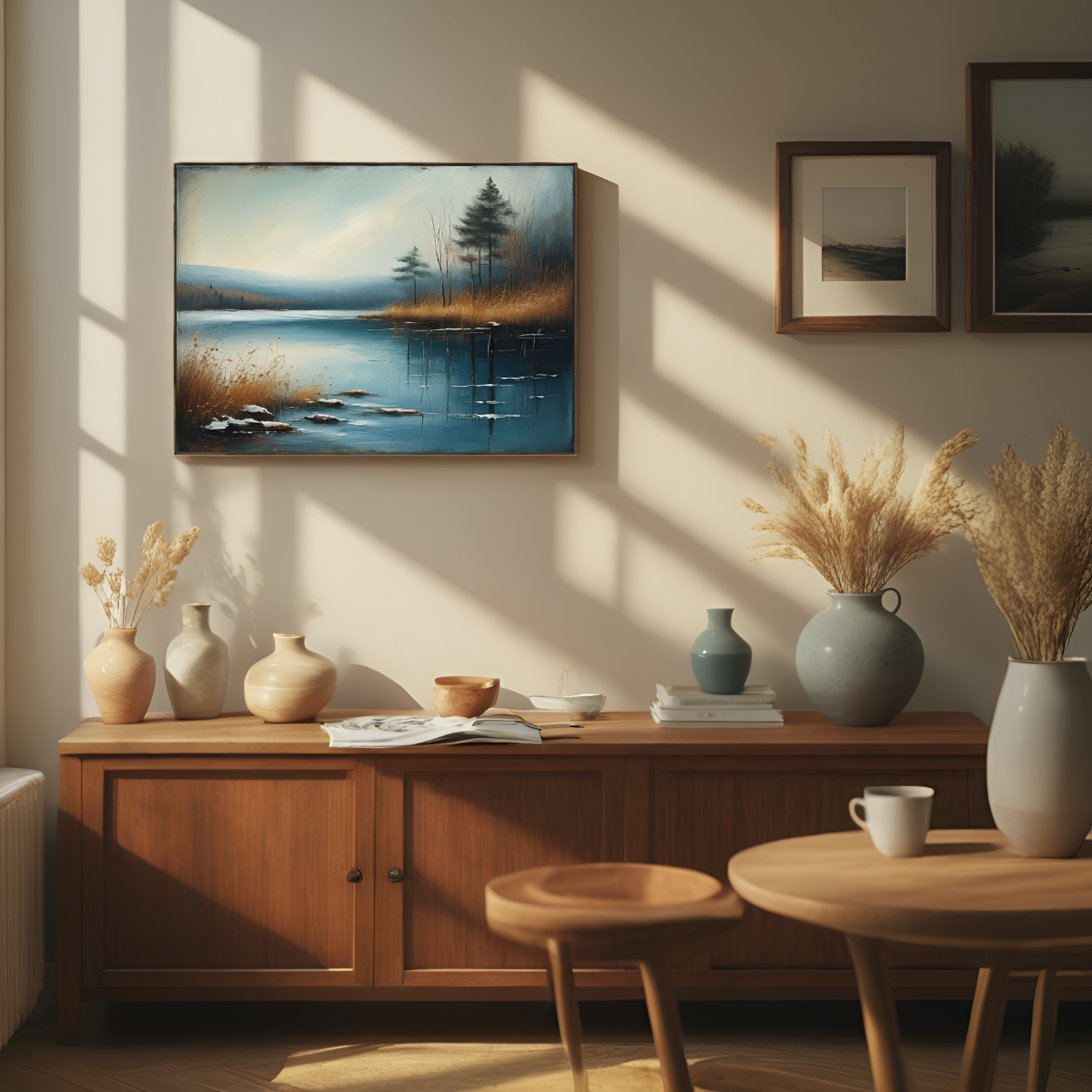 Serene Winter Lakescape