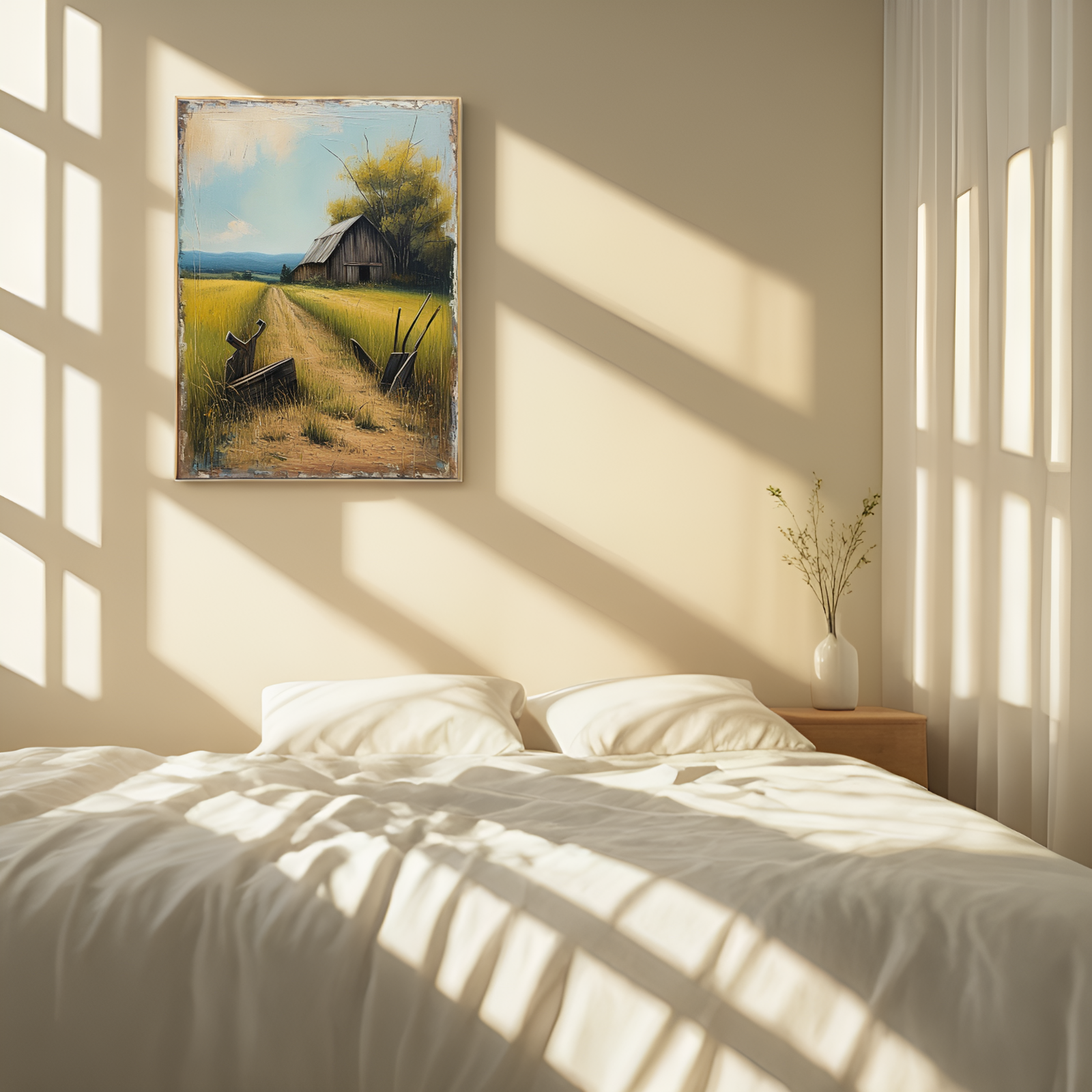 Rustic Reverie: The Idyllic Farmstead Path