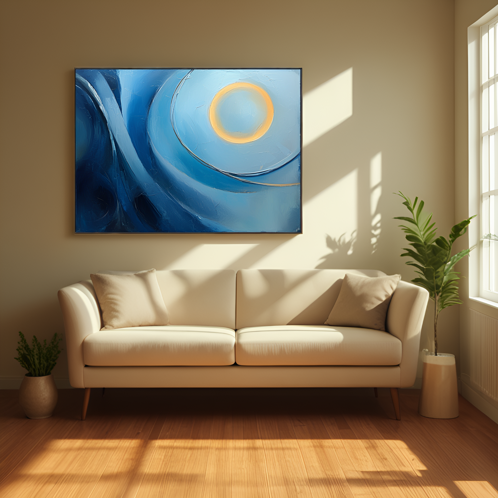 Lunar Ripples in Azure