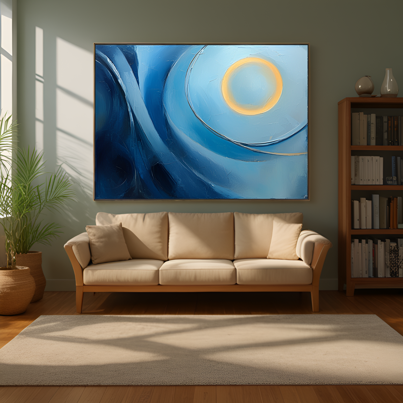 Lunar Ripples in Azure